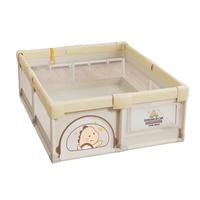Nouvelle clôture de jeu avec panier de basket et planche à dessin Aire de jeux pour bébés