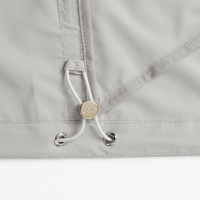 Veste à capuche pour homme OEM ODM, légère, anti-UV, pliable, en tissu 83% nylon 17% élasthanne, pour les voyages en plein air