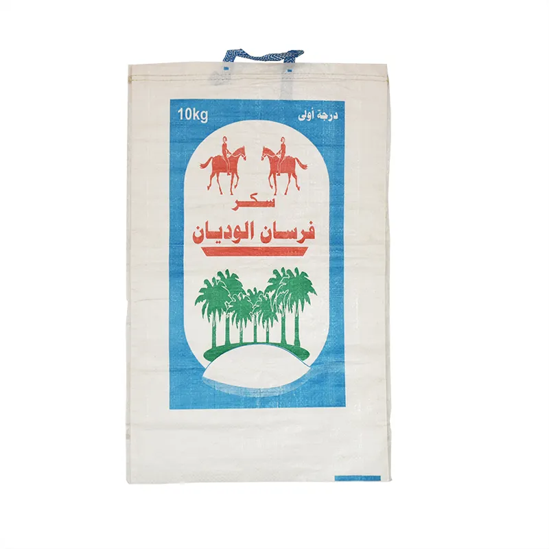 Sachets de maïs blancs, accessoire de fabrication, sac en polypropylène tissé, 25kg ou 50kg, sacs en pp