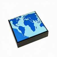 Caja de Madera con Tapa con Mapa de Arabia Saudita en Oferta