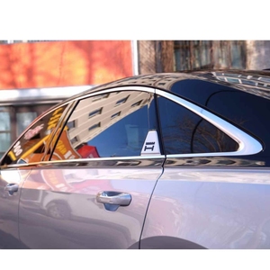 Pour <span class=keywords><strong>Audi</strong></span> <span class=keywords><strong>A8</strong></span> D5/D5PA 2019-2024, plaque latérale de modification de l'emblème arrière du montant D, style Horch, en ABS, nouvelle version - Product Image 3