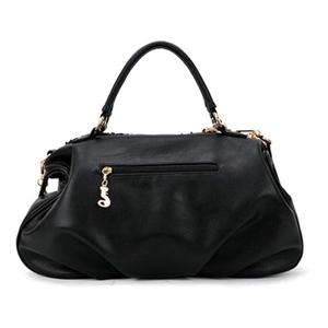 กระเป๋าถือผู้หญิงสีดำประดับเลื่อมวิบวับ หนัง PU สะพายไหล่แบบสะพายข้างพร้อมสายโซ่ - Product Image 5