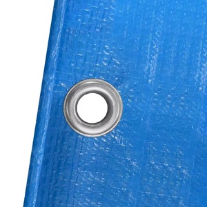 Pe Blue Tarpaulin 90g 1m X 1m <b>Waterproof</b> Sunproof Fabric Rain Cover Outdoor Use - Product Image 2