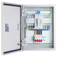 Boîtier de distribution professionnel ATS 4P avec commutateur de transfert automatique, contrôleur de double alimentation, protection MCB, alimentation de secours pour générateur triphasé