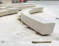 Anneaux d'arbre modulaires en granit assemblé |   Design moderne, surface martelée, léger, durable, écologique pour les façades de bâtiments