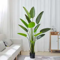 Altezza di alta qualità decorazione per interni banano artificiale piante finte piante artificiali albero di plastica Bonsai con vaso