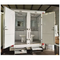 Nouvelle toilette publique automatique autonettoyante, toilette mobile portable, toilette de camping, douche combinée sur remorque, toilettes