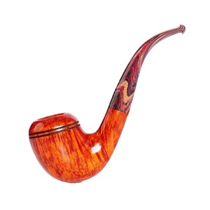 Muxiang Tobacco Pipe Bent Type Handmade Smoking Pipe For Personal Gift - Product Image 4