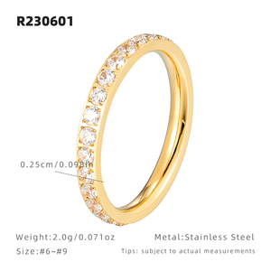 Bagues de couple en acier inoxydable avec diamants CZ, plaquées <span class=keywords><strong>or</strong></span>, bijoux de mariage <span class=keywords><strong>et</strong></span> de fiançailles élégants, alliances pour hommes <span class=keywords><strong>et</strong></span> femmes en zircon - Product Image 4