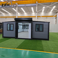 Maison préfabriquée moderne modulaire prête à l'emploi, options de conteneurs modulaires de 20 et 40 pieds