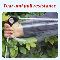 Bâche de terrasse industrielle en tissu non tissé enduit PVC, imperméable, avec fermeture éclair et verrouillage à torsion, poids moyen (400g/m), tissu d'extérieur