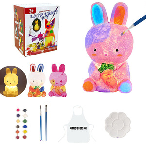 Kit de Peinture Lapin Lumineux à Faire Soi-Même, Veilleuse, Jouets Créatifs pour Enfants, Cadeaux d'Anniversaire et de Pâques - Vente Flash - Product Image 1