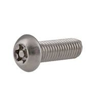 M14 * 40mm A2 Acier Inoxydable Torx 6-Lobe Socket Button Head Vis de Sécurité Avec Pin