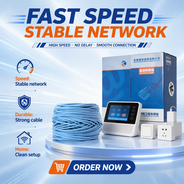 High Speed Cat5e Cat6 Cat6A Indoor Lan Cable Twisted Pair UTP STP FTP Cat 6 6A 23AWG 0.56mm BC CCA 1000ft Waterproof Cable