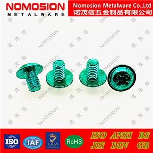 Tornillo de Cabeza Redonda M4, Acero Cincado Verde, para Luminarias - Product Image 3