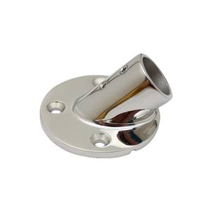 Base de tube rond à 45 degrés en acier inoxydable 316, quincaillerie marine avec base à bride, produit en acier inoxydable de haute qualité - Product Image 1