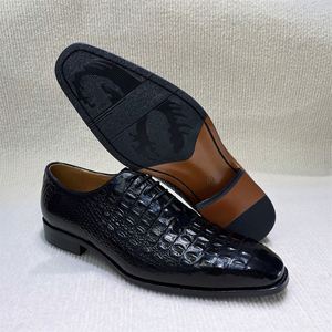 Nouvelles Chaussures Oxford Homme 2026 en Cuir Pleine Fleur Motif Léopard Gaufré, Respirantes avec Semelle Intermédiaire en Caoutchouc, Idéales pour l'Automne et les Fêtes - Product Image 4