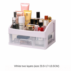 化粧品口紅用引き出し付きプラスチック大容量デスクケースジュエリーメイクアップブラシ収納クリアメイクアップオーガナイザー - Product Image 3