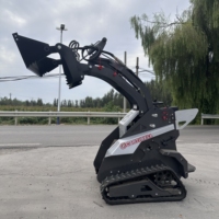 Chargeuse articulée compacte sur chenilles Cartiwell Mini pour chantier de construction