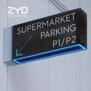 Letrero Moderno para Entrada <span class=keywords><strong>de</strong></span> Hotel y Parada <span class=keywords><strong>de</strong></span> Autobús, <span class=keywords><strong>de</strong></span> Acero Inoxidable con Iluminación LED - Product Image 4