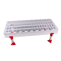 RS-40 Nouveau support de plancher triangulaire en plastique pour poulets, équipement de soutien pour les fientes, poutre de soutien pour l'élevage de poulets, canards, oies et moutons