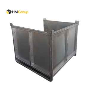 Carretilla elevadora de almacén de buena calidad, transporte de metal, jaula de acero apilable resistente, carpat stillage - Product Image 4