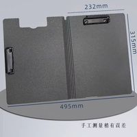 Folder File Vertikal A4 Double Clip Grosir, Penyimpanan PP, Lipat, Papan Klip Plastik untuk Penggunaan Kantor