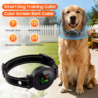Ultraschall-Hunde-Antibellgerät, wiederaufladbar, mit Piepton, Vibration und sicherem Schock, zur Bellkontrolle und Hundetraining, Antibellhalsband