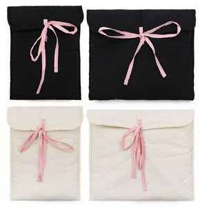 Cute Y2k Bowtie Notebook 11-14 Inch Tablet <b>Bag</b> Protective Case for Women Puffy Laptop Sleeve - Product Image 1