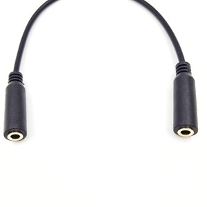 Câble audio femelle à 4 pôles, longueur 25cm, court 3.5mm, câble d'extension aux, pour téléphone, supporte le microphone - Product Image 3