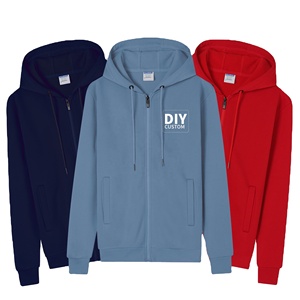 Sudaderas con Capucha Personalizadas con Bordado e Impresión de Logotipo, Sudaderas con Cierre para Hombre, Forro Polar Interior Grueso - Product Image 4