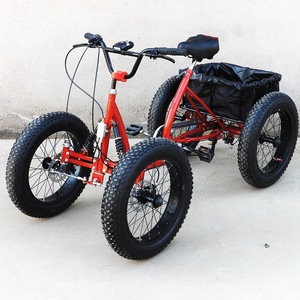 <span class=keywords><strong>Bicicletta</strong></span> Fuoristrada a Quattro <span class=keywords><strong>Ruote</strong></span> con Forcella in Alluminio, <span class=keywords><strong>Ruote</strong></span> in Acciaio da 20'', 6 Velocità, Freni a Disco, Design Impermeabile per la Guida sulla Neve - Product Image 1