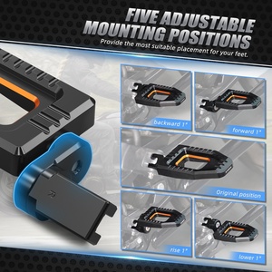 ที่พักเท้าอะลูมิเนียมปรับระดับได้ NICECNC สำหรับรถฮาร์เลย์ สตรีท บ็อบ FXBB โลว์ไรเดอร์ FXLR <span class=keywords><strong>107</strong></span> ปี 2018-2020 รุ่น 50501106 - Product Image 5