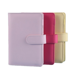 PU Leather Custom LOW MOQ A6 <b>Notebook</b> <b>Binder</b> Budget Planne Cash Envelopes Sheets Budget Wallet - Product Image 2
