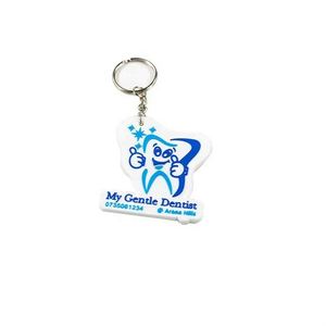 New China <b>Cheap</b> Customized Keychain Promotional Gifts Items with logo Dental Giveaways Custom Tooth Shape Key <b>Chain</b> - Product Image 2