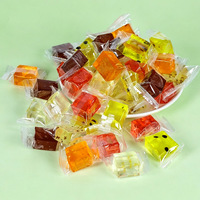 Gummy snoep bulk, kubusvormig, zacht gummy snoep, fruitgelei vierkantjes, snoepgoed, mango, osmanthus, amber kristalsnoep, OEM