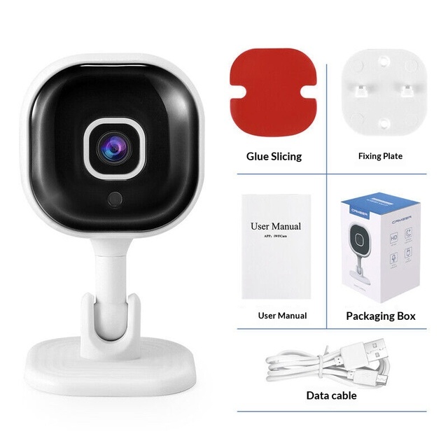 A3 Security Camera 1080 HD Night Vision Bracket Rotating Smart WiFi Two-Way Audio Voice Intercom Monitoring No-Drill App/Mobile