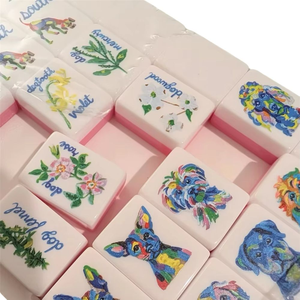 Juego de Mahjong Americano Moderno de Rescate Canino Directo de Fábrica, Regalo para Amantes de Mascotas, Fichas de Mahjong de Plástico, Kit Completo, Listo para Enviar - Product Image 3