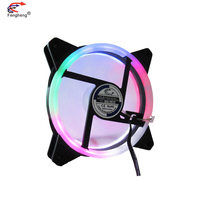 Ventilateur de refroidissement CPU personnalisé 120 mm 12V 120x120x25 mm avec LED réglable pour boîtier d'ordinateur PC RGB, ventilateur axial 12025