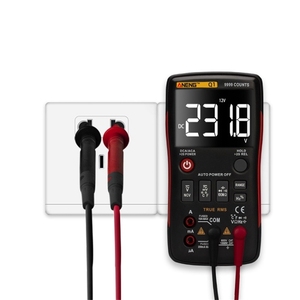 มัลติมิเตอร์ดิจิตอล Q1 9999 หลัก พร้อมฟังก์ชั่นทดสอบแบบอนาล็อก REAL RMS ระดับมืออาชีพ สำหรับงาน DIY วัดค่าทรานซิสเตอร์ คาปาซิเตอร์ และ NCV - Product Image 6