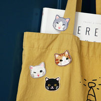 Venta caliente Mini gato lindo parche bordado venta al por mayor encaje artículos de mercería parches decoraciones bordado insignia personalizada
