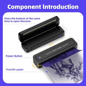 Inkless Tattoo Printer, A4 Portable Thermal Printer with Wireless Bluetooth Tattoo for Home, Studio, Tattoo Artists and Beginner - Product Image 4