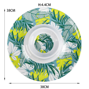Service de <span class=keywords><strong>vaisselle</strong></span> en mélamine à motif floral, joli et <span class=keywords><strong>pas</strong></span> <span class=keywords><strong>cher</strong></span> - Product Image 3