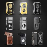 Outil de poinçonnage multifonction professionnel 5 en 1, briquet à cigare de voyage coupe-vent au butane