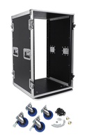 Estuche de Transporte Vertical para Amplificador de DJ de 18U, 3/8 ATA300 con Ruedas