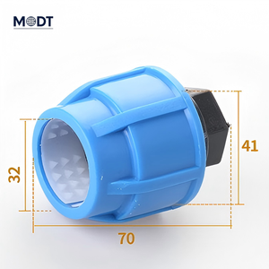 Nhà máy tùy chỉnh PP nén phù hợp bằng TEE khuỷu tay <span class=keywords><strong>End</strong></span> Cap cho tưới nước thủy lợi DN20 MDT - Product Image 2