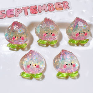 Accessoires en résine accessoires de bricolage en gros boucle de chaussure matériaux faits à la main tasse d'eau crème colle couvre-chef AB colle fruits - Product Image 2