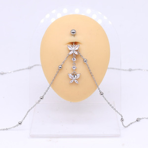 Chaîne de corps africaine en acier inoxydable, résistante au ternissement et étanche, motif papillon, sexy, pour le ventre et la taille - Product Image 3