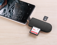 Lector y escritor de tarjetas 3 en 1 USB tipo C OTG SD/Micro/TF externo superventas