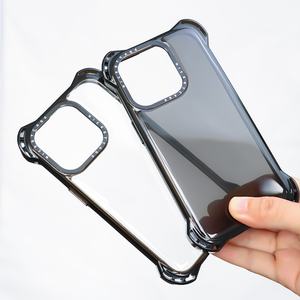 Coques de téléphone transparentes avec protection contre les chutes de 7,5 m, vente en gros, coque de téléphone en TPU pour impression personnalisée, pour iPhone 15 Pro Max - Product Image 1
